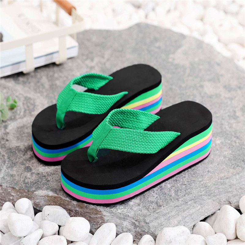 Women Beach Slippers Summer No - Embroidery Garments ulasan dan harga