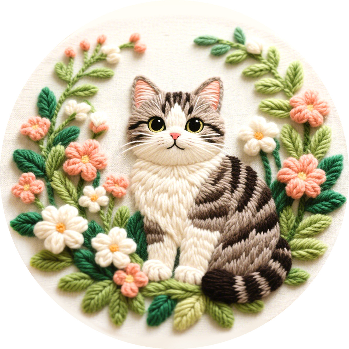 DIY Hand Embroidery Set, Grey  - Embroidery Meaning ulasan dan harga