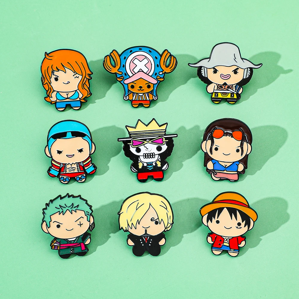 9 Pcs Creative Cartoon Brooch  - Embroidery Reddit ulasan dan harga