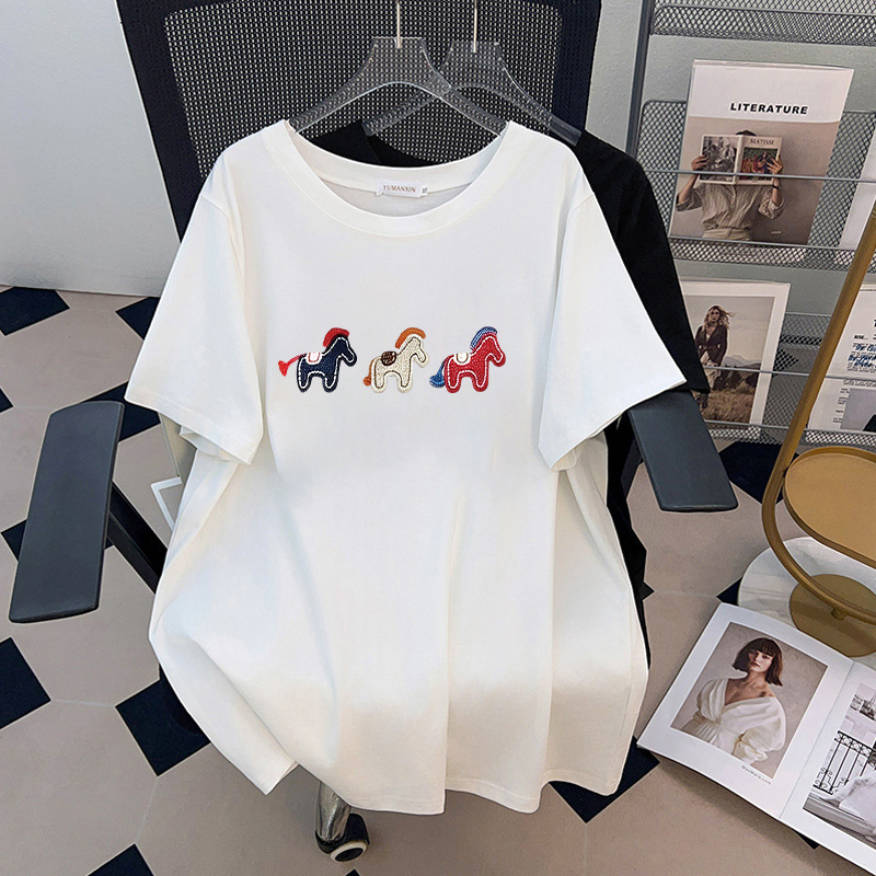 170Kg Plus Size Women's Bust 1 - Embroidery Cotton Shirt ulasan dan harga