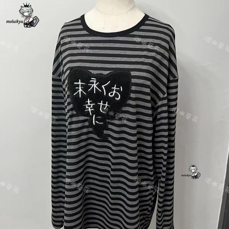 Y2K American Punk Vintage O Ne - Embroidery Cotton Shirt ulasan dan harga
