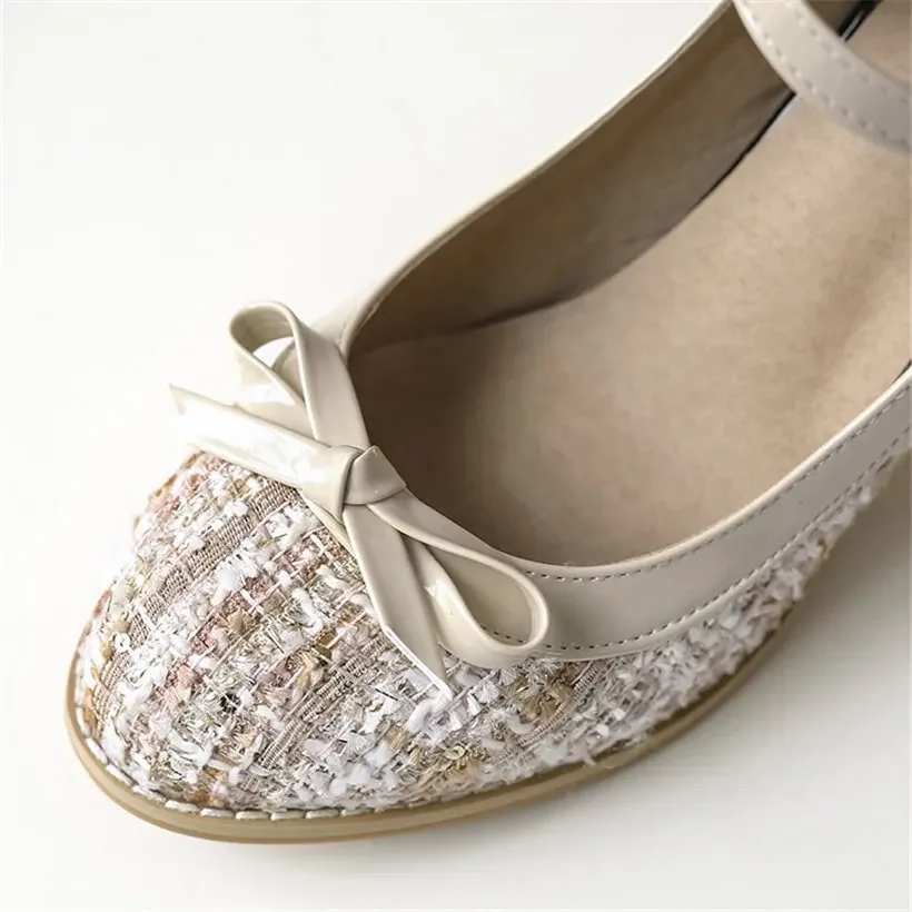 Plus Size Sweet Bowknot Mary J - Embroidery Garments ulasan dan harga