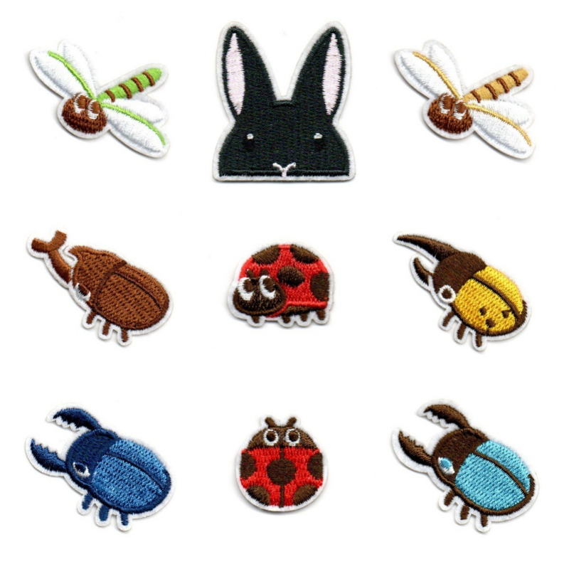 50pcs/Lot Anime Embroidery Pat - Embroidery Lady Bug ulasan dan harga