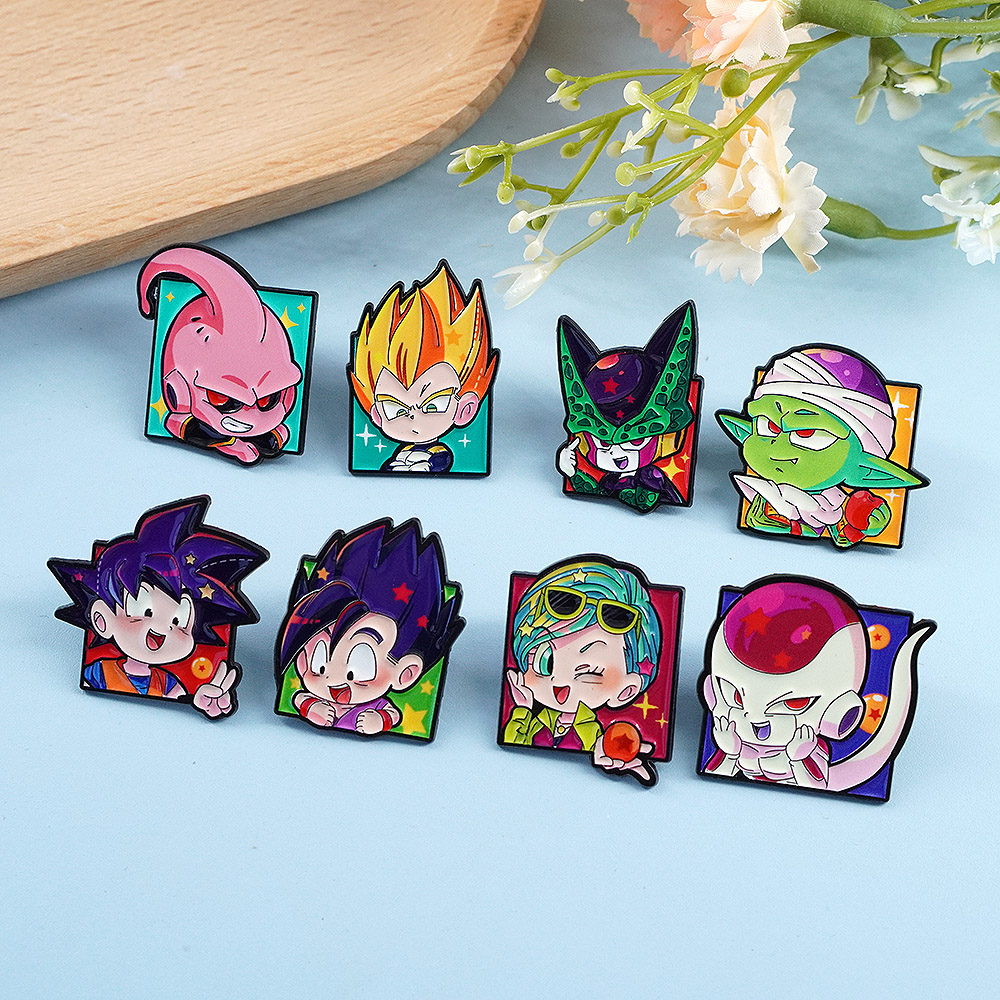 8Pcs Chibi Goku Character Enam - Embroidery Reddit ulasan dan harga